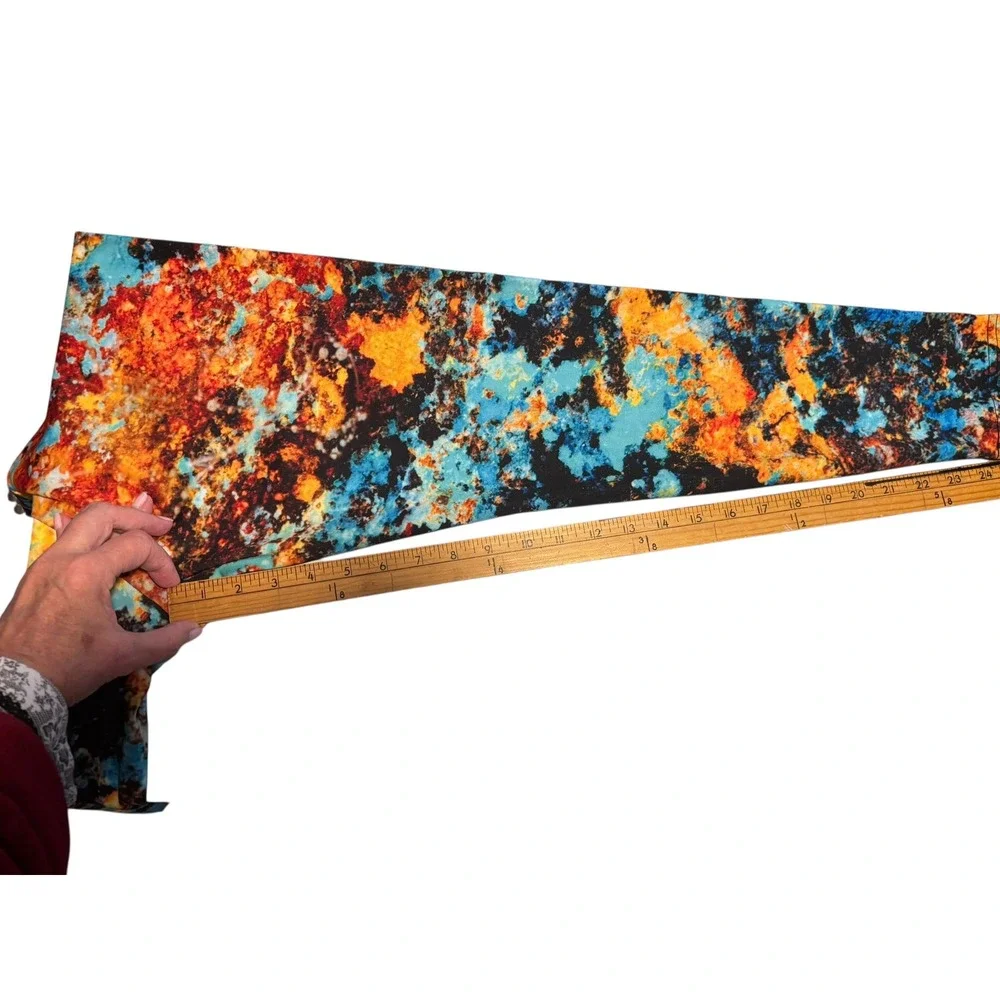 Abstract Apparel Made in USA. All over cosmic print. Size 1X leggings.‎ NWOT Fun